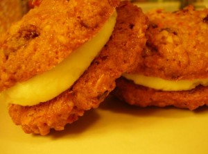 Carrot Cake cookies- Up close!