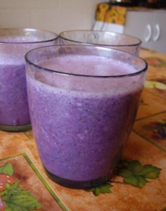 Blueberry Almond Banana Smoothie