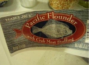 Trader Joe's Pacific Flounder with Crab Meat Stuffing