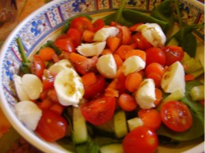 Our Chopped Salad with Fresh Mozzarella