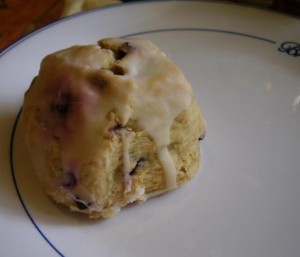 A Trader Joe's Bluebery Scone