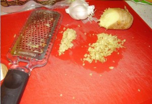 Grated Ginger & Garlic