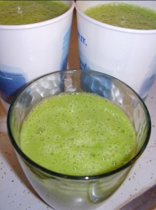 The finished Green Smoothie