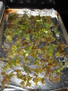 Finished Kale Chips